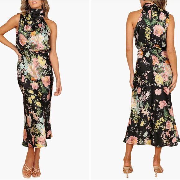 Petal and Pup Dress Anabelle Funnel Neck Midi Dress XS - Picture 1 of 8